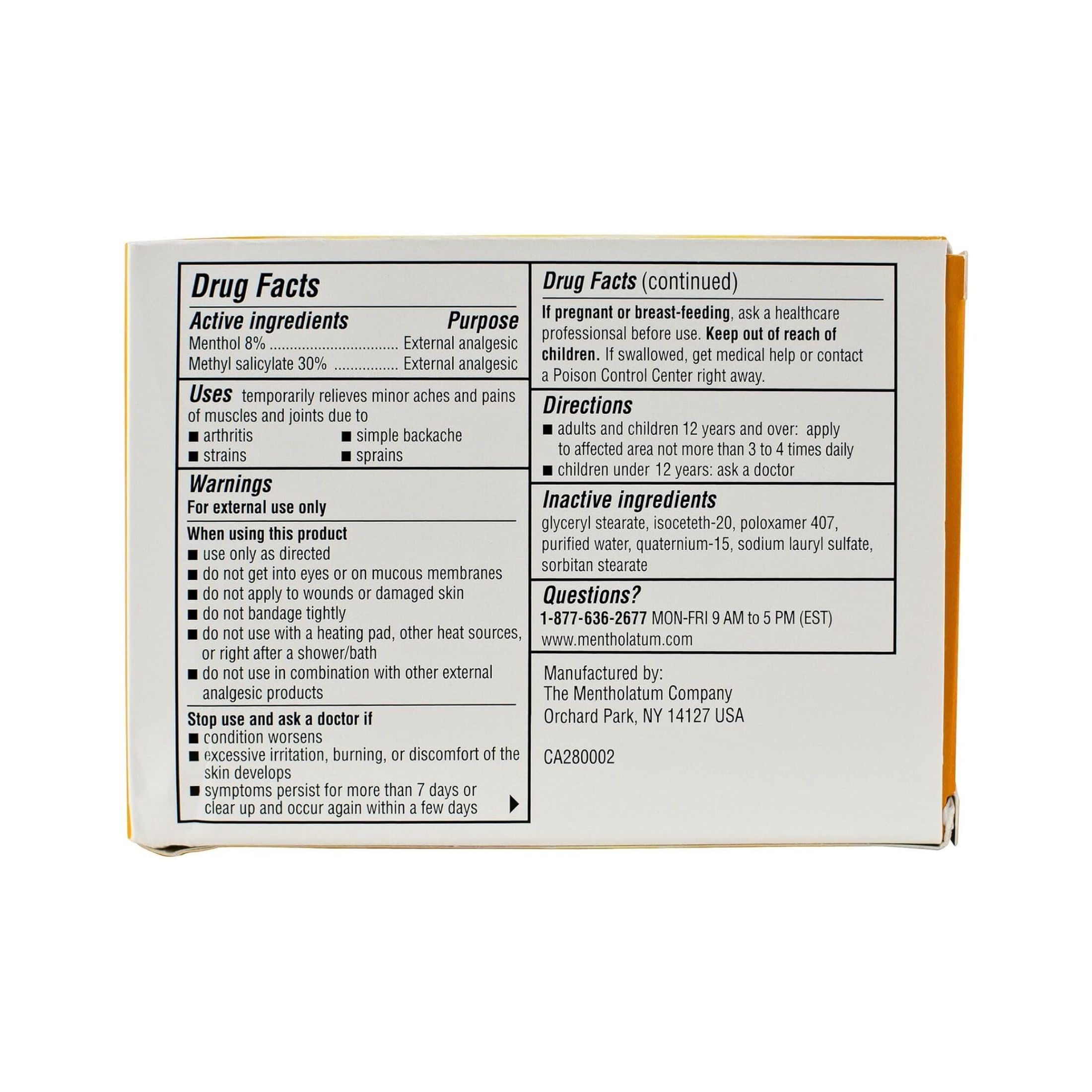 Mentholatum Pain Relieving Rub, Deep Heating, Ultra Strength