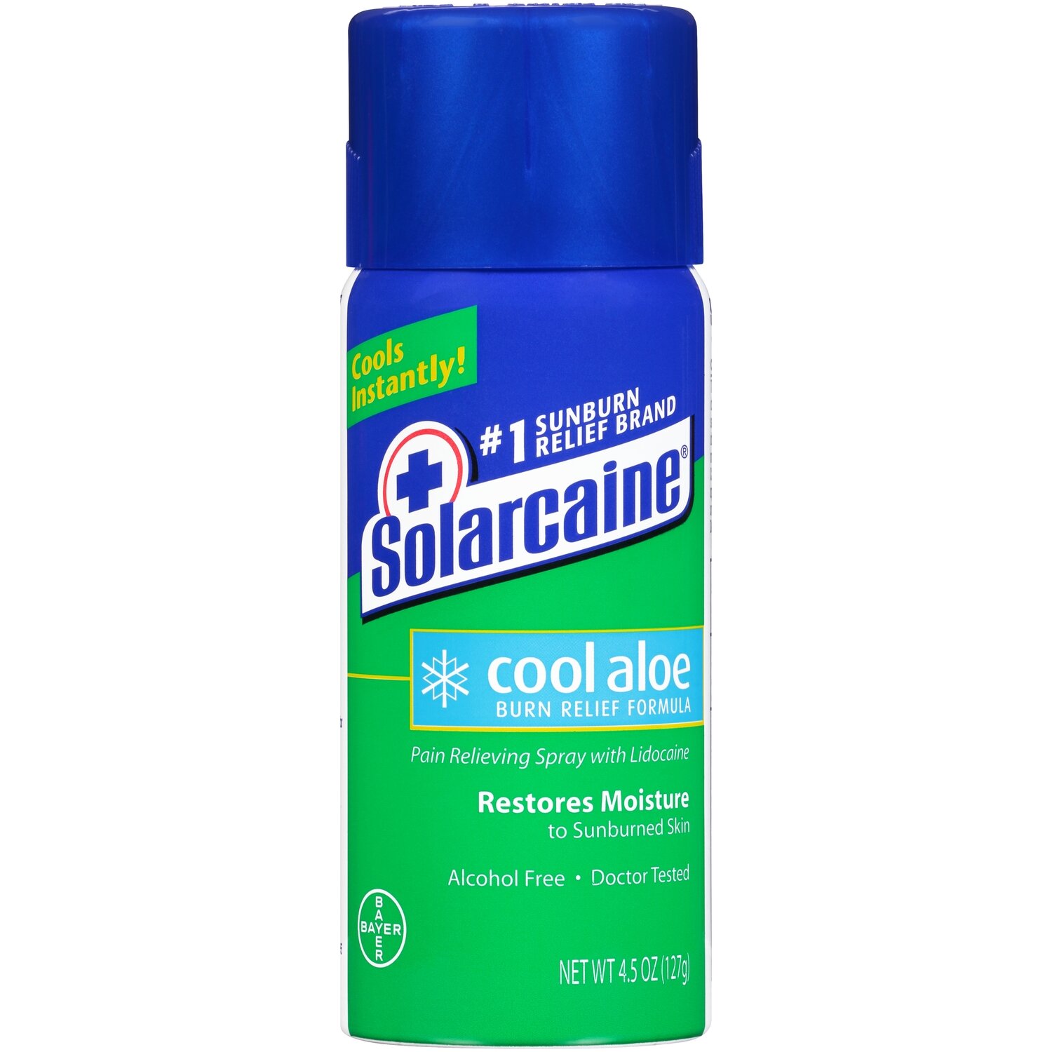Solarcaine Cool Aloe Burn Relief Spray 4.5 Oz Aerosol
