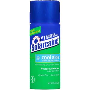 Solarcaine Cool Aloe Burn Relief Spray 4.5 Oz Aerosol