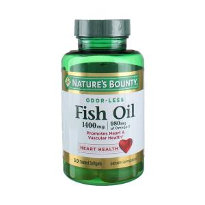 Nature's Bounty Odorless Fish Oil 1400 Mg Triple Strength - 39 Coated Softgels