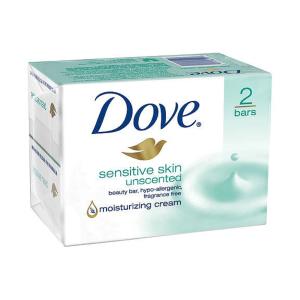 Dove Beauty Bar Sensitive Skin Fragrance Free 2PK 4oz Bars