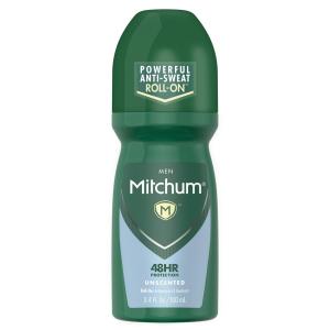 Mitchum Men Advanced Invisible Roll-On Antiperspirant & Deodorant - Unscented, 3.4 Fl Oz