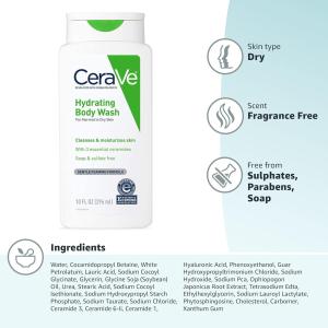 Cerave Hydrating Body Wash 10 Oz
