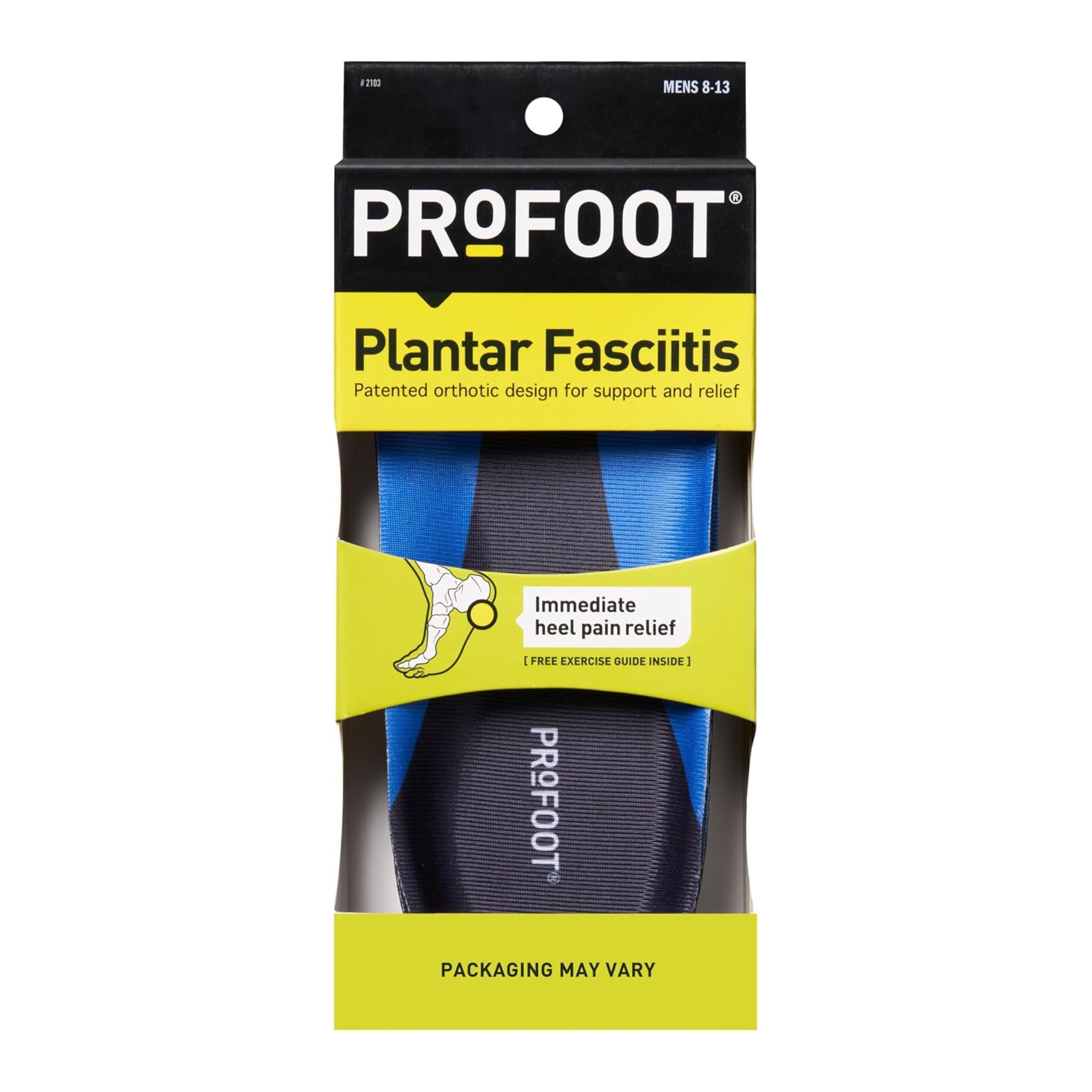 Profoot Plantar Fasciitis Insoles For Men - 1 Pair