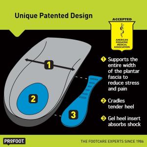 Profoot Plantar Fasciitis Insoles For Men - 1 Pair