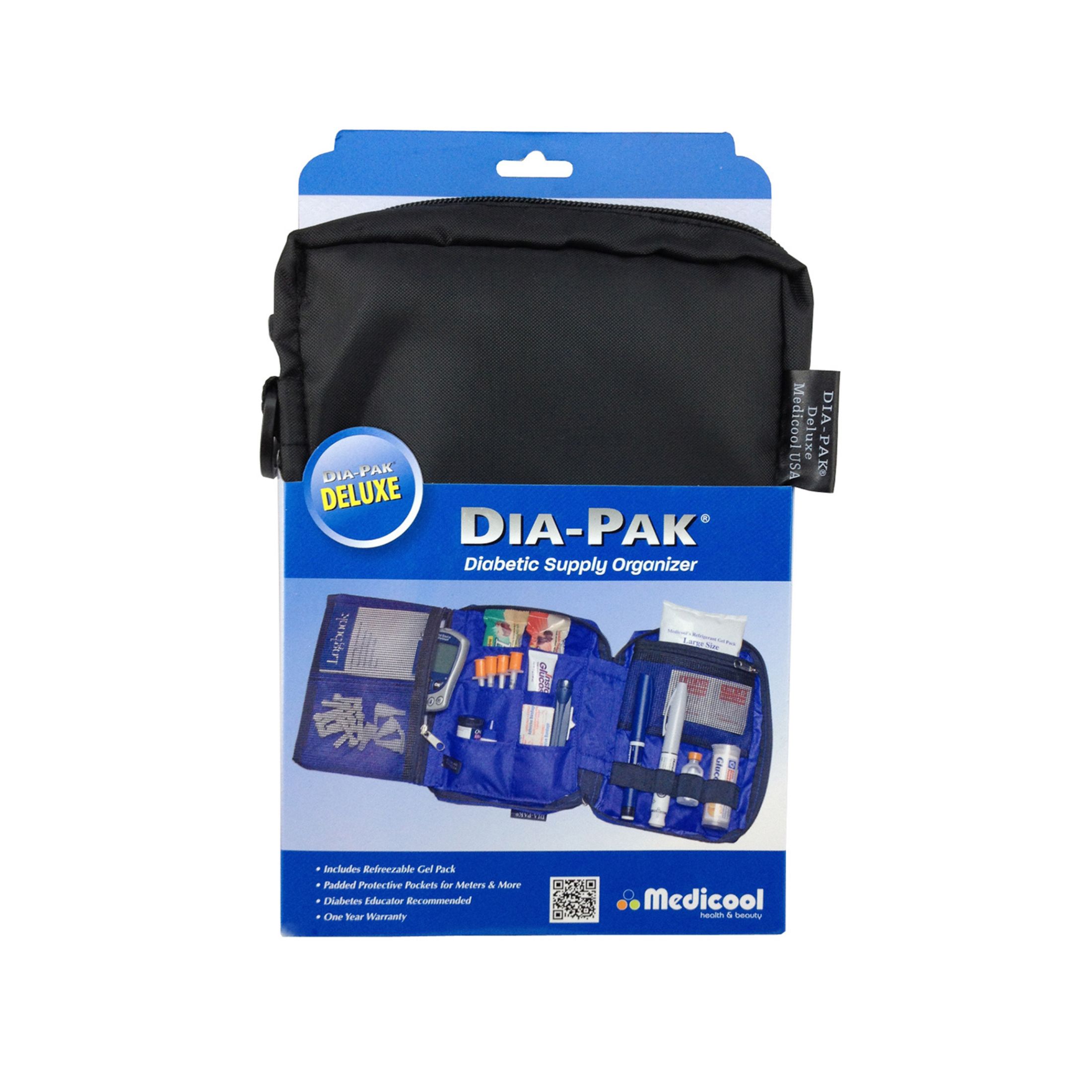 Medicool Dia-Pak Deluxe Diabetic Supply Organizer