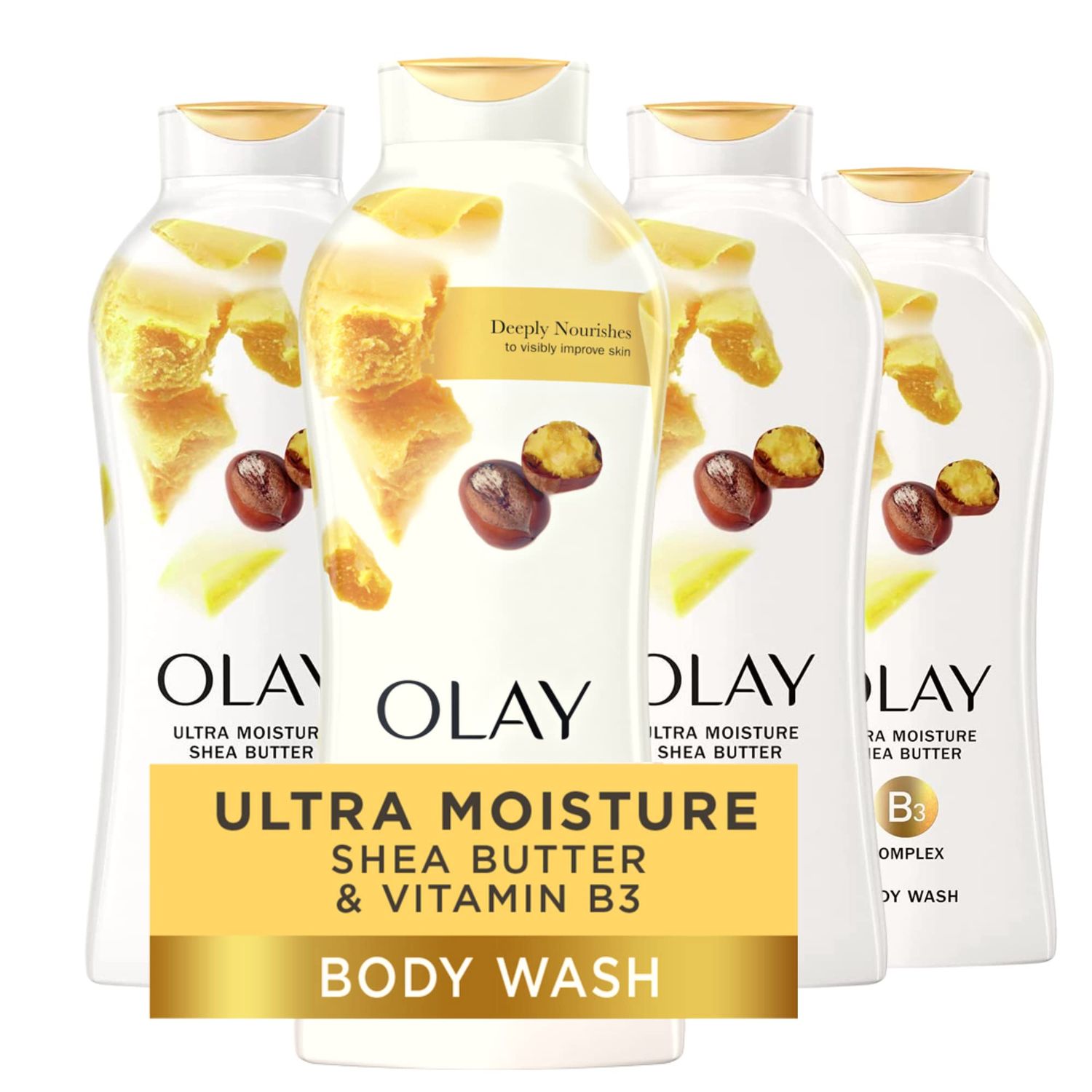 Olay Ultra Moisture Shea Butter Body Wash Fluid Ounce, 22 Fl Oz