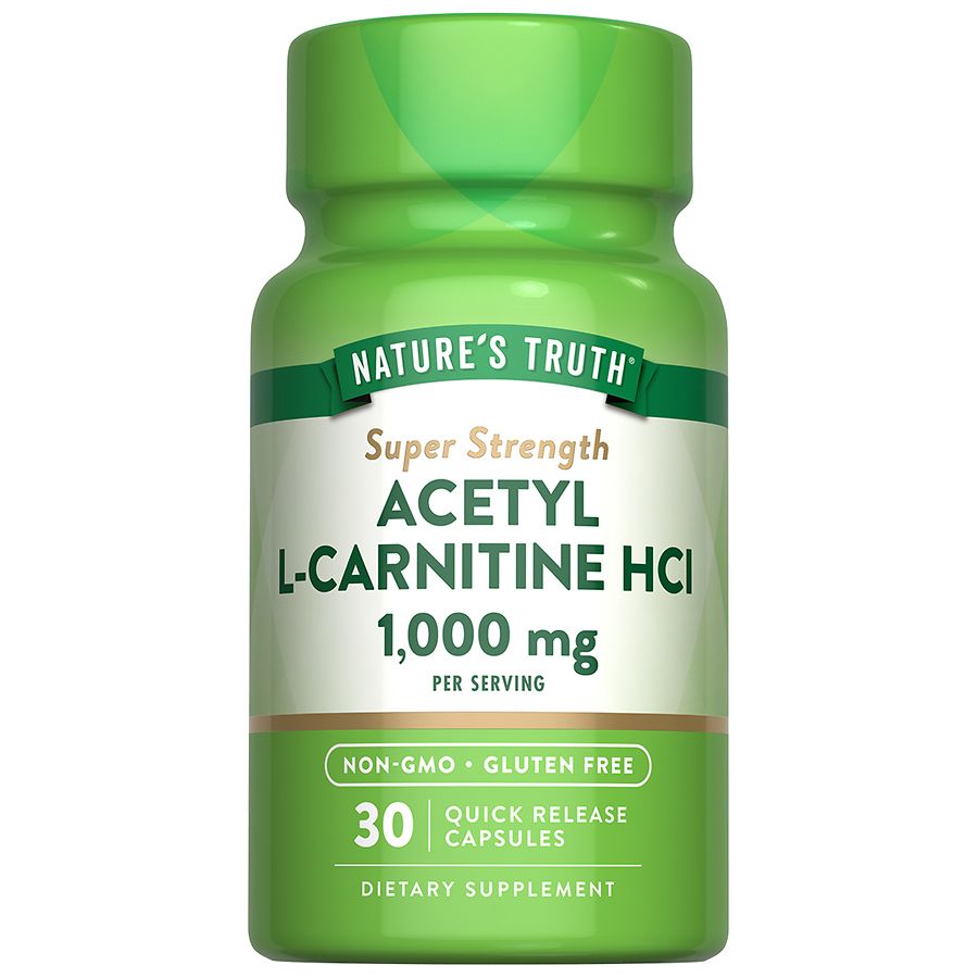Nature's Truth Super Strength Acetyl L-Carnitine HCL 1,000 Mg Capsules