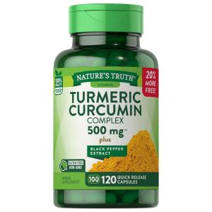 Nature's Truth Turmeric Curcumin Complex, 500 Mg, Plus Black Pepper Extract, Capsules