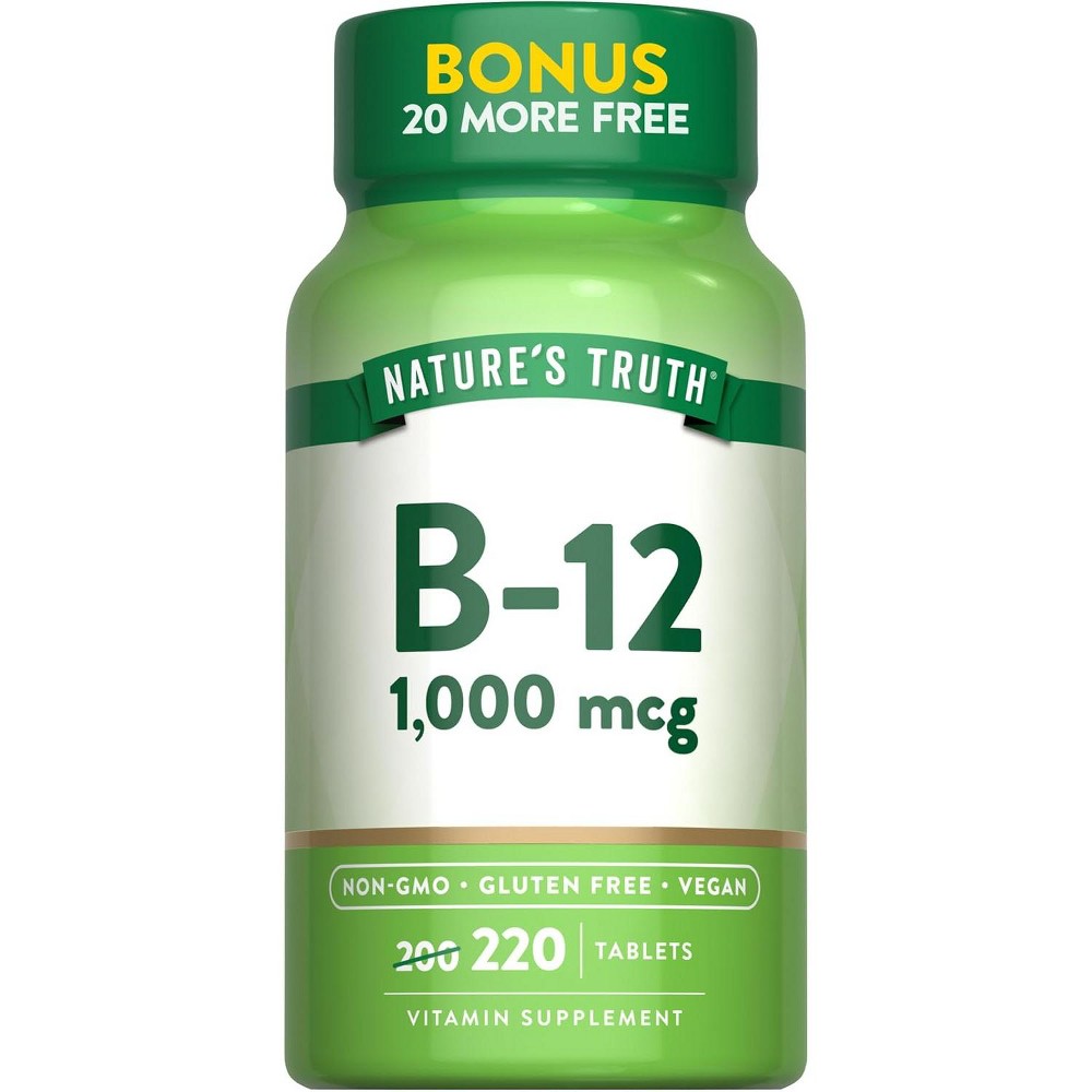 Nature's Truth Vitamin B-12 1,000 Mcg Tablets