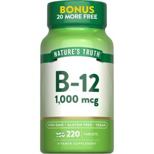 Nature's Truth Vitamin B-12 1,000 Mcg Tablets