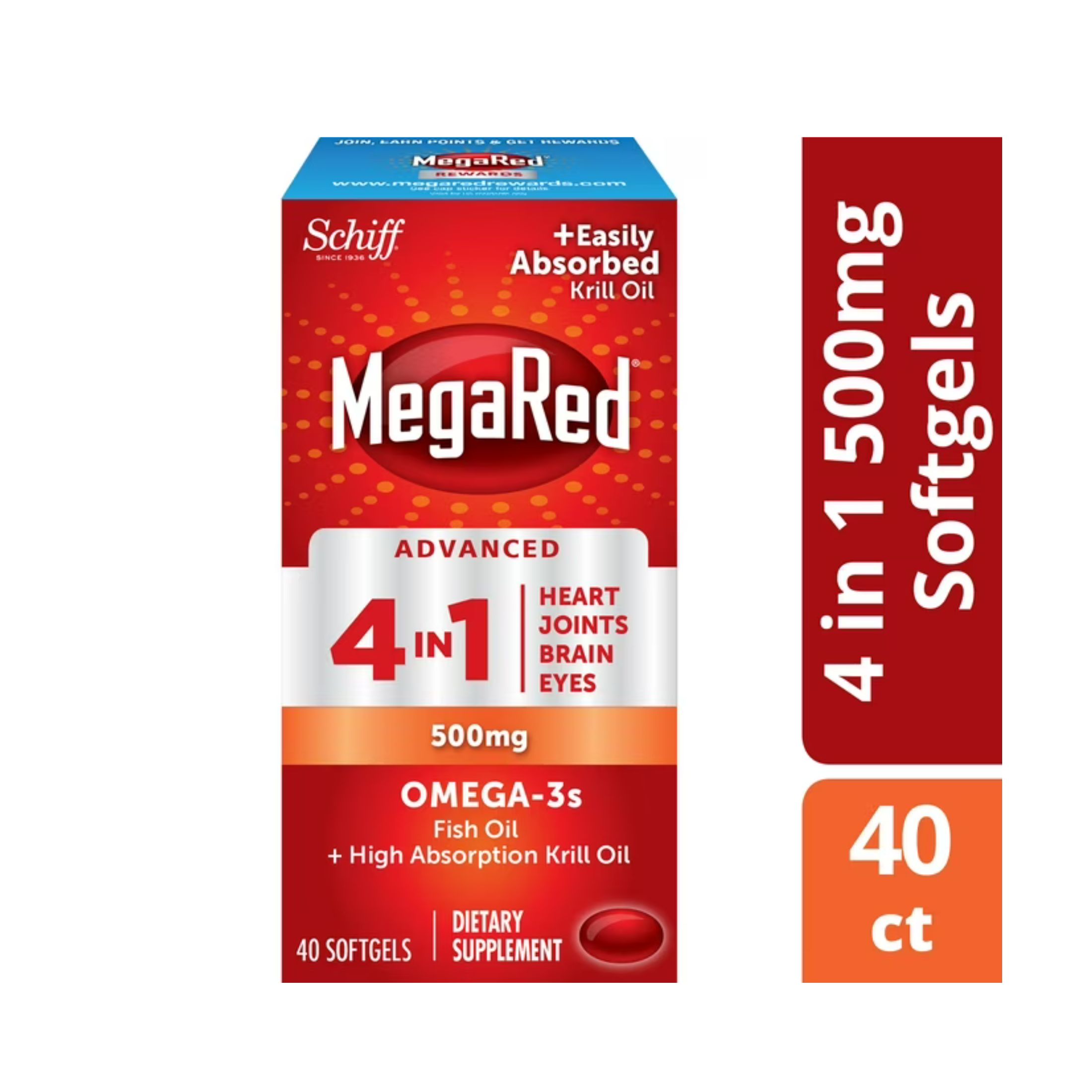 MegaRed Advanced 4 In 1, Extra Strength, 900 Mg, Softgels