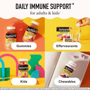 Airborne Original, Immune Support Supplement, Very Berry, 64 Chewable Tablets