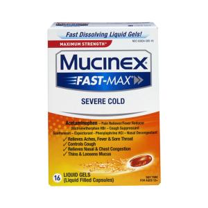 Mucinex Cold & Flu, All In One, Maximum Strength, Liquid Gels