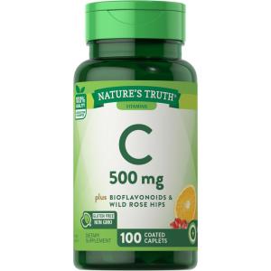 Nature's Truth Vitamin C 500 Mg With Bioflavonoids & Rose Hips Tablets