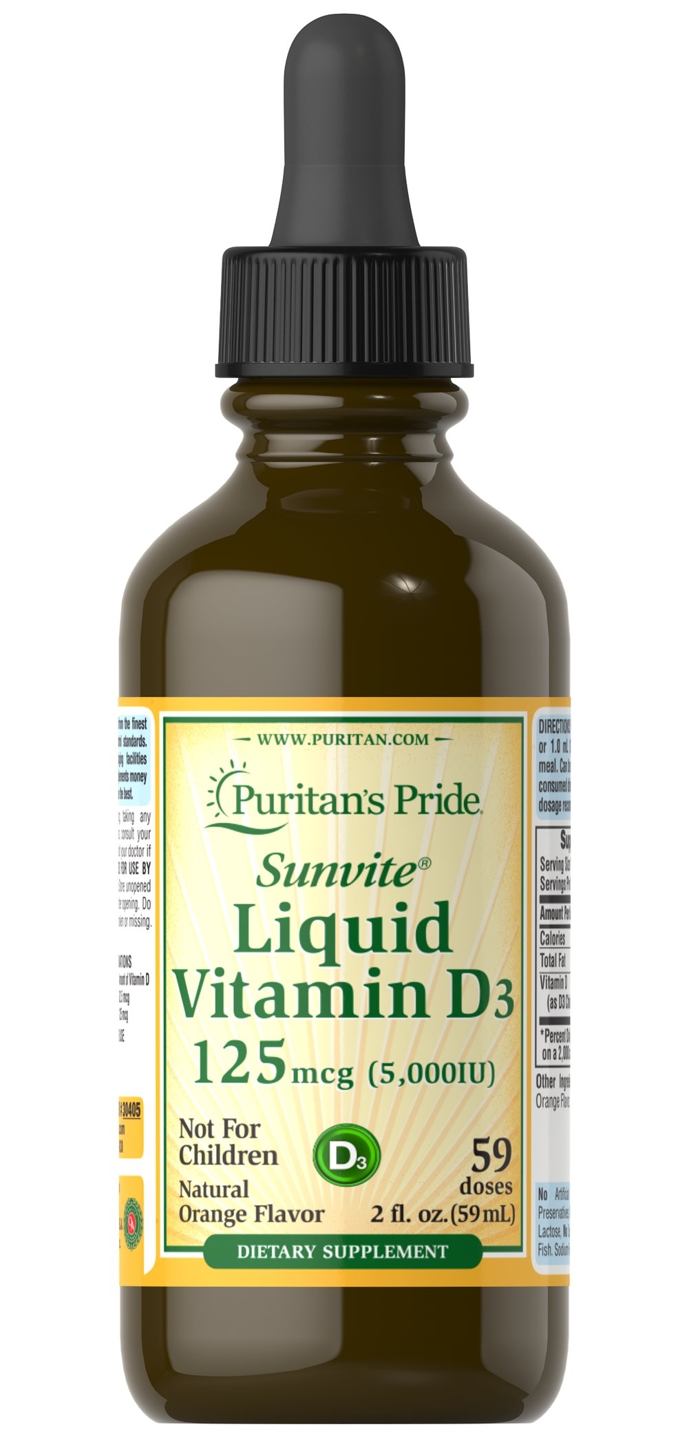 Nature's Truth Vitamin D3, 125 Mcg, Liquid 2 Fl Oz