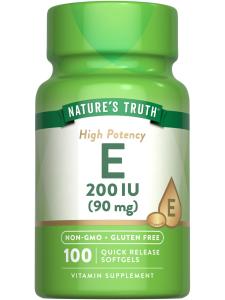 Nature's Truth Vitamin High Potency E 200 IU, Softgels