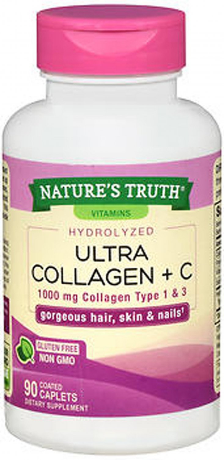 Nature's Truth Coated Caplets 3000 Mg Pasture Raised Ultra Collagen