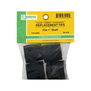 Essential Medical Supply Replacement Walker Commode Tips Black 1