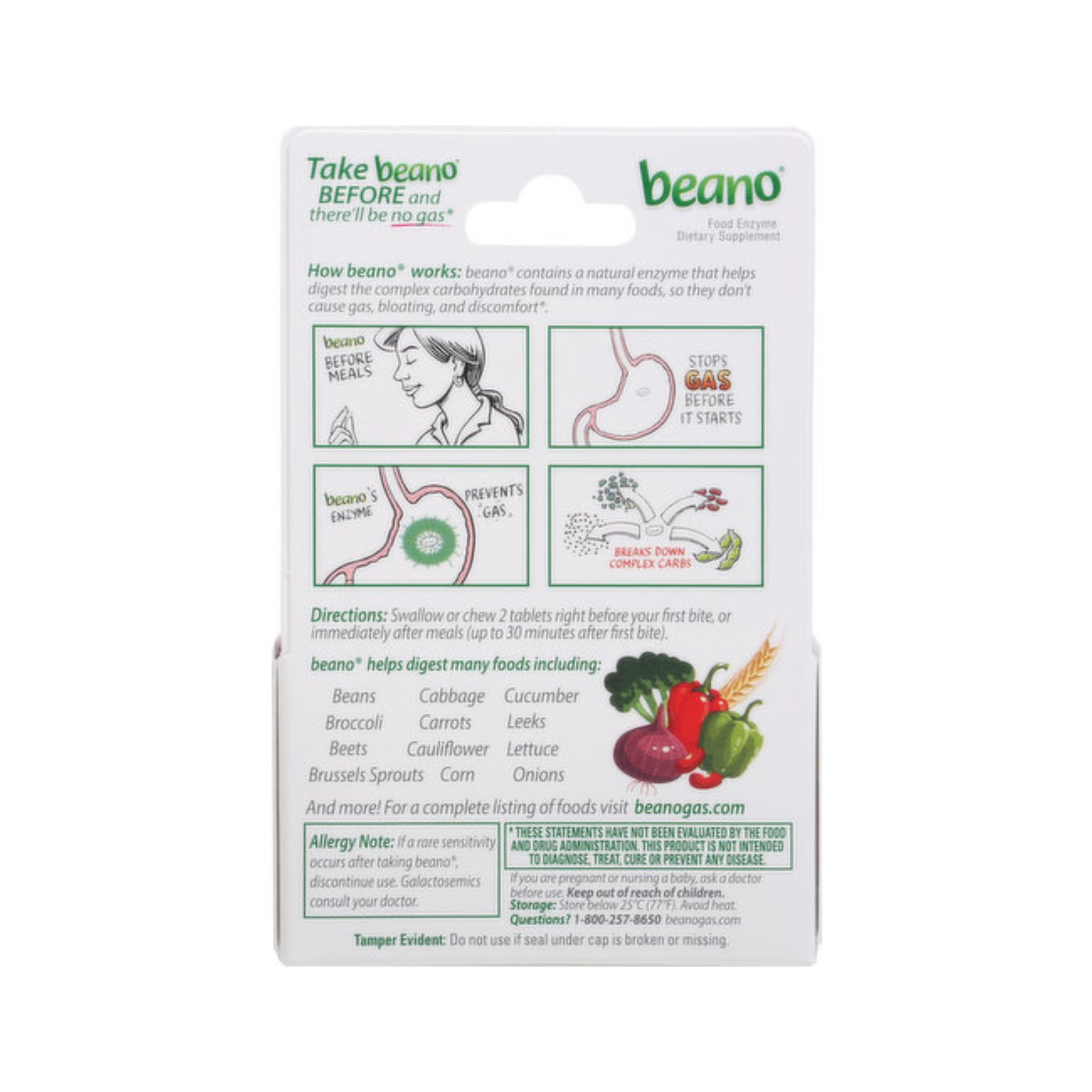 Beano Ultra 800 Gas Prevention, Food Enzyme Dietary Supplement, Help Digest Gas-Causing Foods, 30 Tablets
