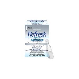 Refresh Optive Advanced Lubricant Eye Drops Single Use Containers