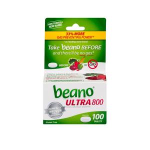 Beano Ultra 800 Tablets Food Enzyme Dietary Supplement