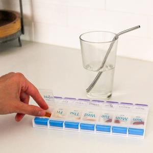 Apothecary Diabetic 7-Day Pill Reminder With Pen Holder #66976