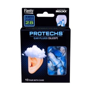 Flents | Super Sleep Comfort Foam Ear Plugs/Earplugs 10 Pair Case Included NRR 29 Made In The USA