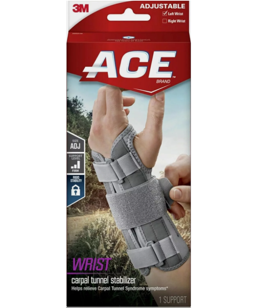 Ace Carpal Tunnel Wrist Stabilizer Left One Size