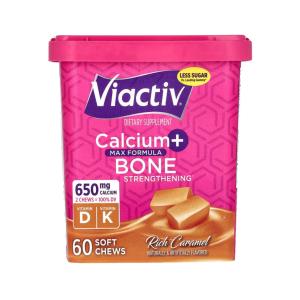 Viactiv Calcium, Plus Vitamin D, Soft Chews, Caramel