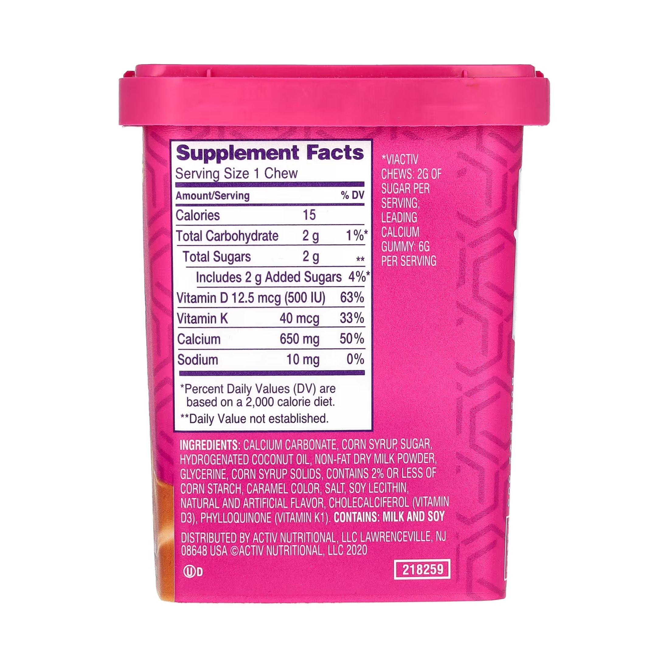 Viactiv Calcium, Plus Vitamin D, Soft Chews, Caramel