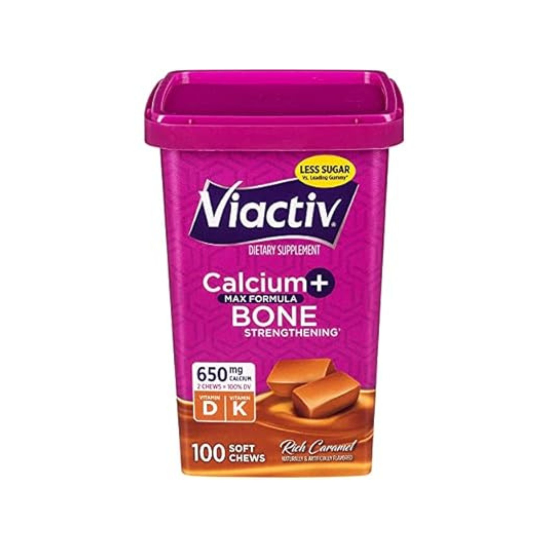 Viactiv Calcium Plus D Dietary Supplement Soft Chews - Caramel - 100ct