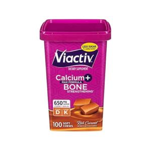 Viactiv Calcium Plus D Dietary Supplement Soft Chews - Caramel - 100ct