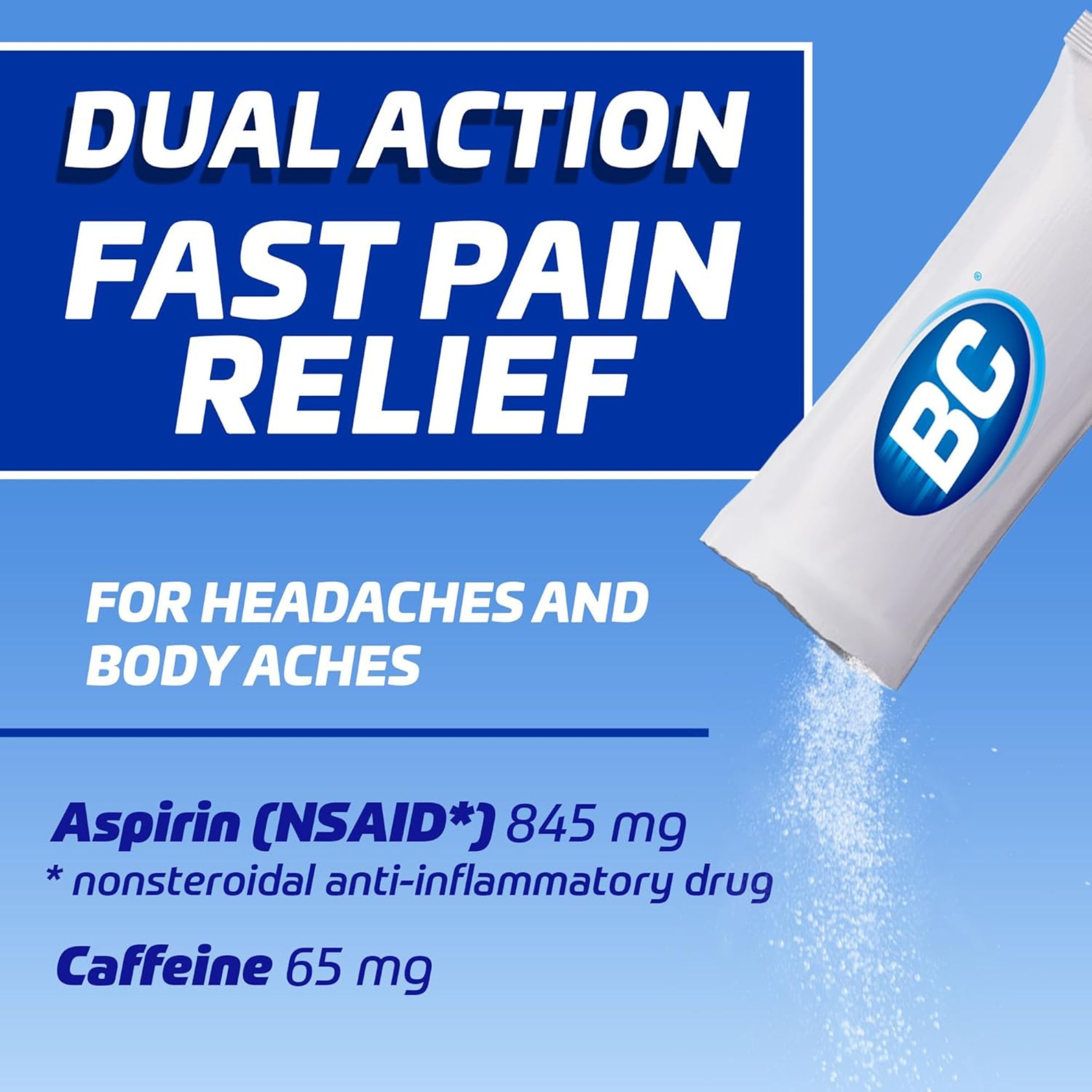 BC Powder Stick Packs Fast Pain Relief