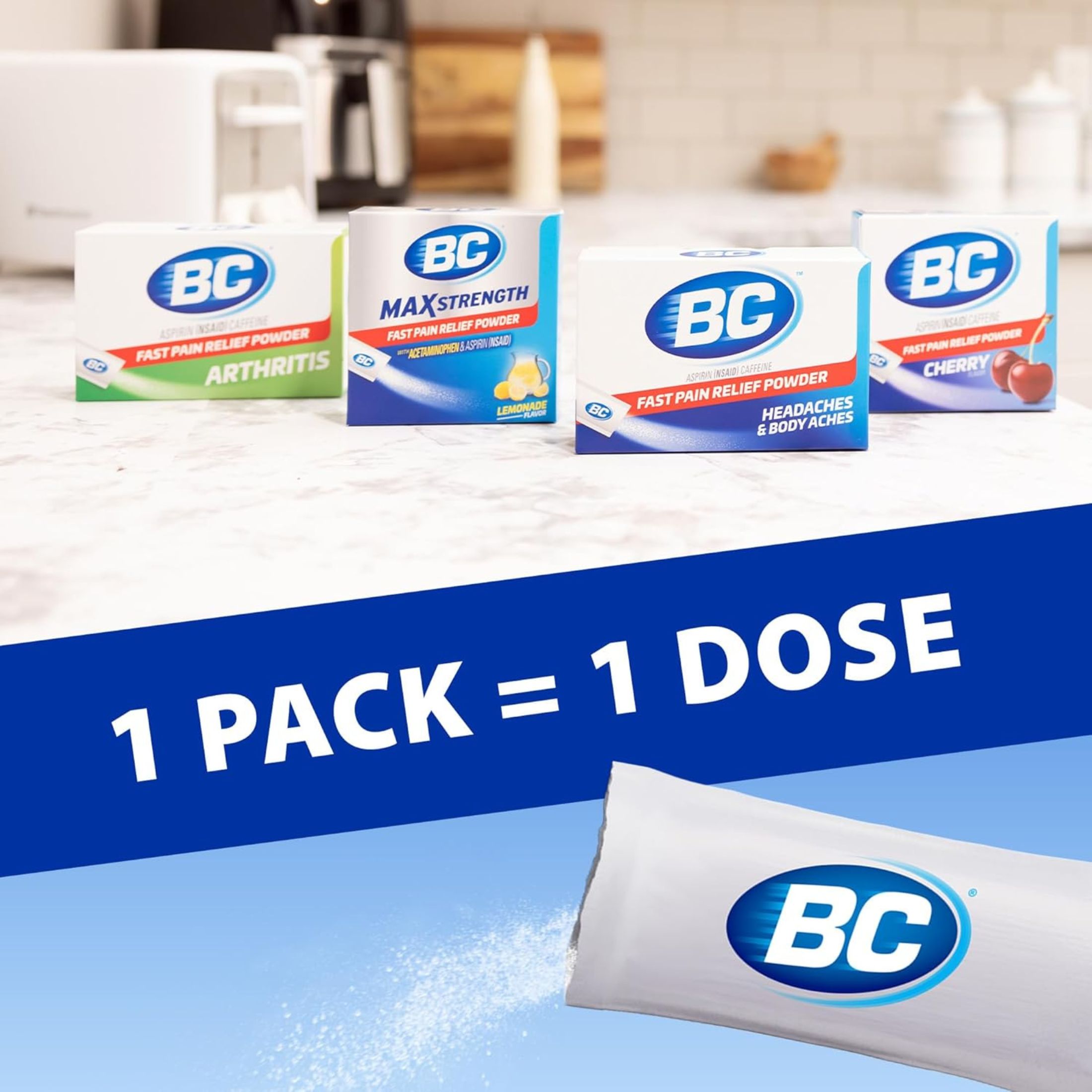BC Powder Stick Packs Fast Pain Relief