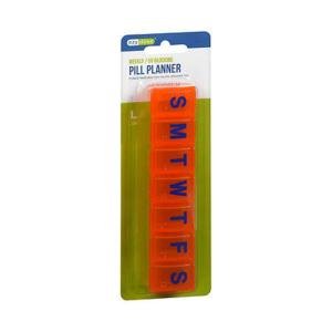 Ezy Dose Pill Reminder, 7 Day, Large, Amber Contour
