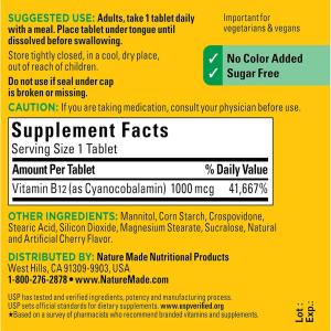 Nature Made Vitamin B12 1000 Mcg Time Release Tablets