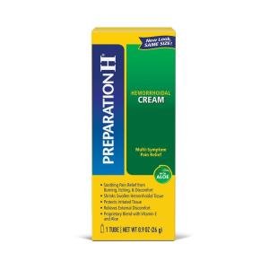 Preparation H Hemorrhoidal Cream, Maximum Strength Pain Relief, With Aloe 0.9 Oz