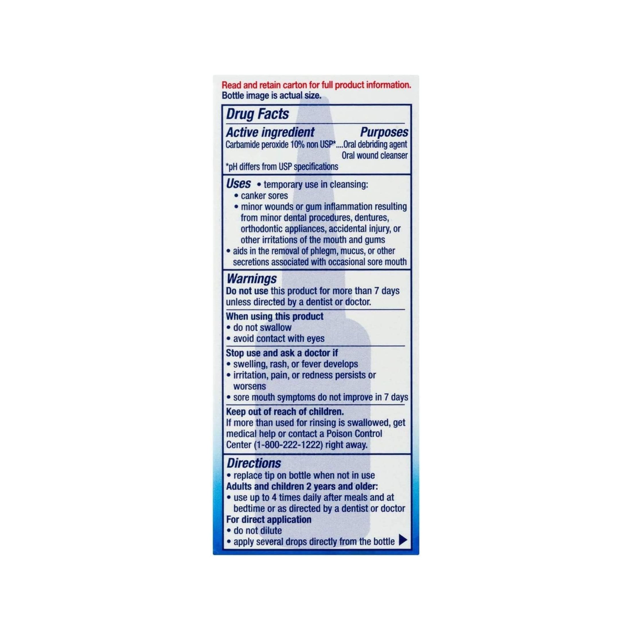 Gly-Oxide Liquid Antiseptic Oral Cleanser, 0.5 FL OZ