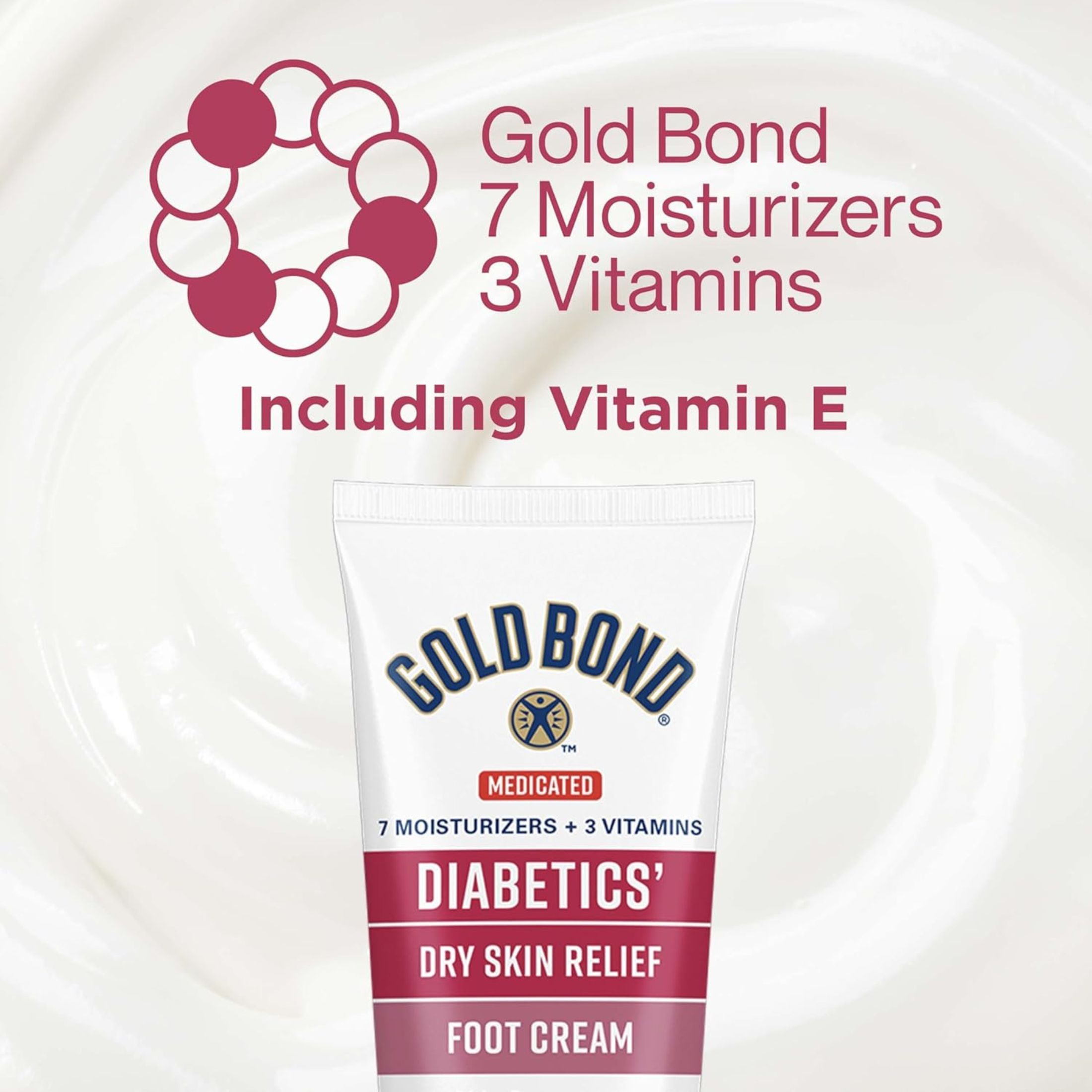 Gold Bond Ultimate Diabetic Dry Skin Relief Foot Cream - 3.4 Oz