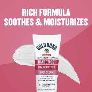 Gold Bond Ultimate Diabetic Dry Skin Relief Foot Cream - 3.4 Oz