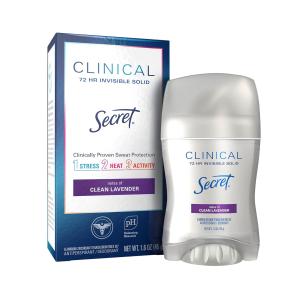 Secret Clinical Strength Advanced Solid Antiperspirant And Deodorant, Ooh-La-La Lavender Scent - 1.6 Oz