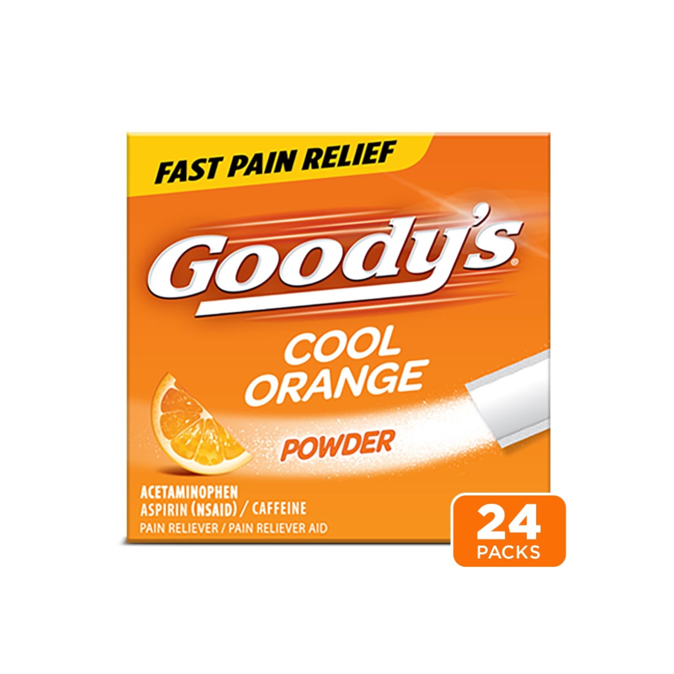 Goody's Powder Packs Extra Strength Cool Orange Headache Powders