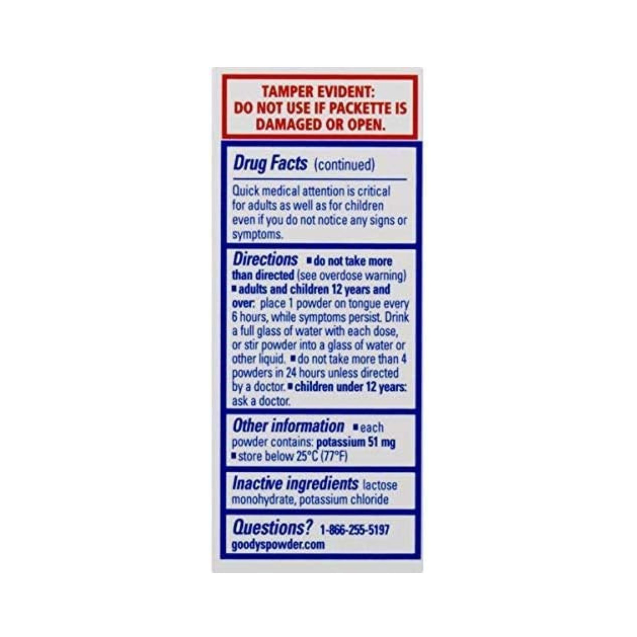 Goody's Pain Relief Powders, Extra Strength Headache Powder