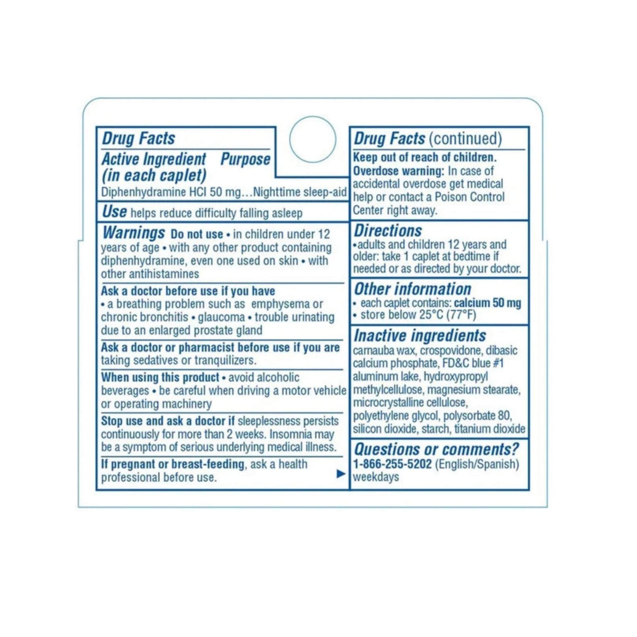 Sominex Nighttime Sleep-Aid With Diphenhydramine HCl 50 Mg Maximum Strength Formula 16 Tablets