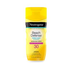 Neutrogena Beach Defense Water + Sun Protection Sunscreen Lotion SPF 30 6.7 Fl Oz