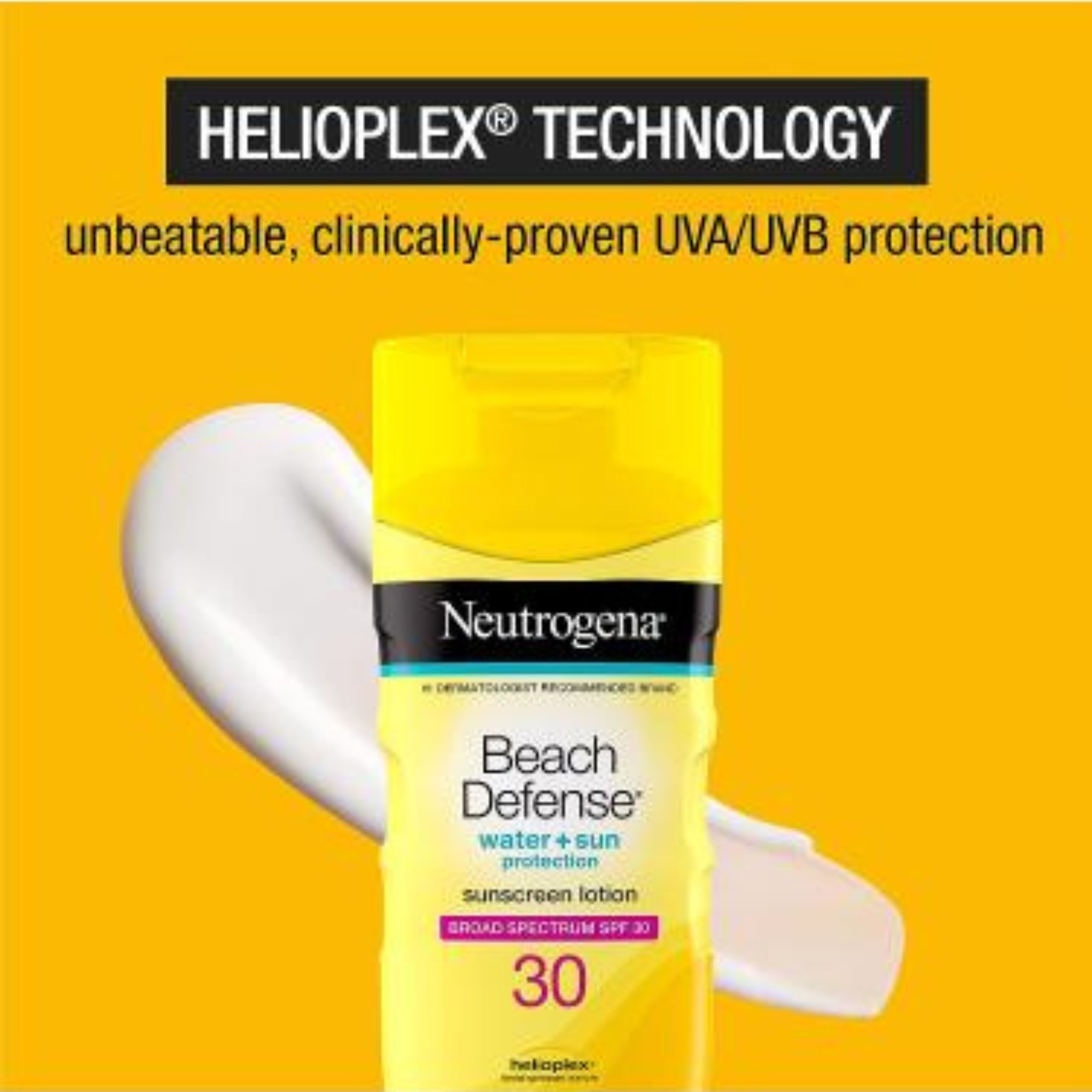 Neutrogena Beach Defense Water + Sun Protection Sunscreen Lotion SPF 30 6.7 Fl Oz