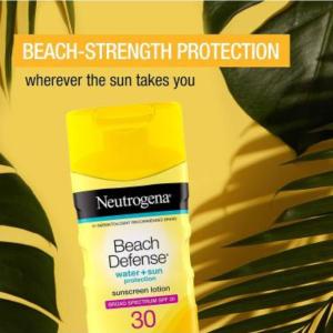 Neutrogena Beach Defense Water + Sun Protection Sunscreen Lotion SPF 30 6.7 Fl Oz