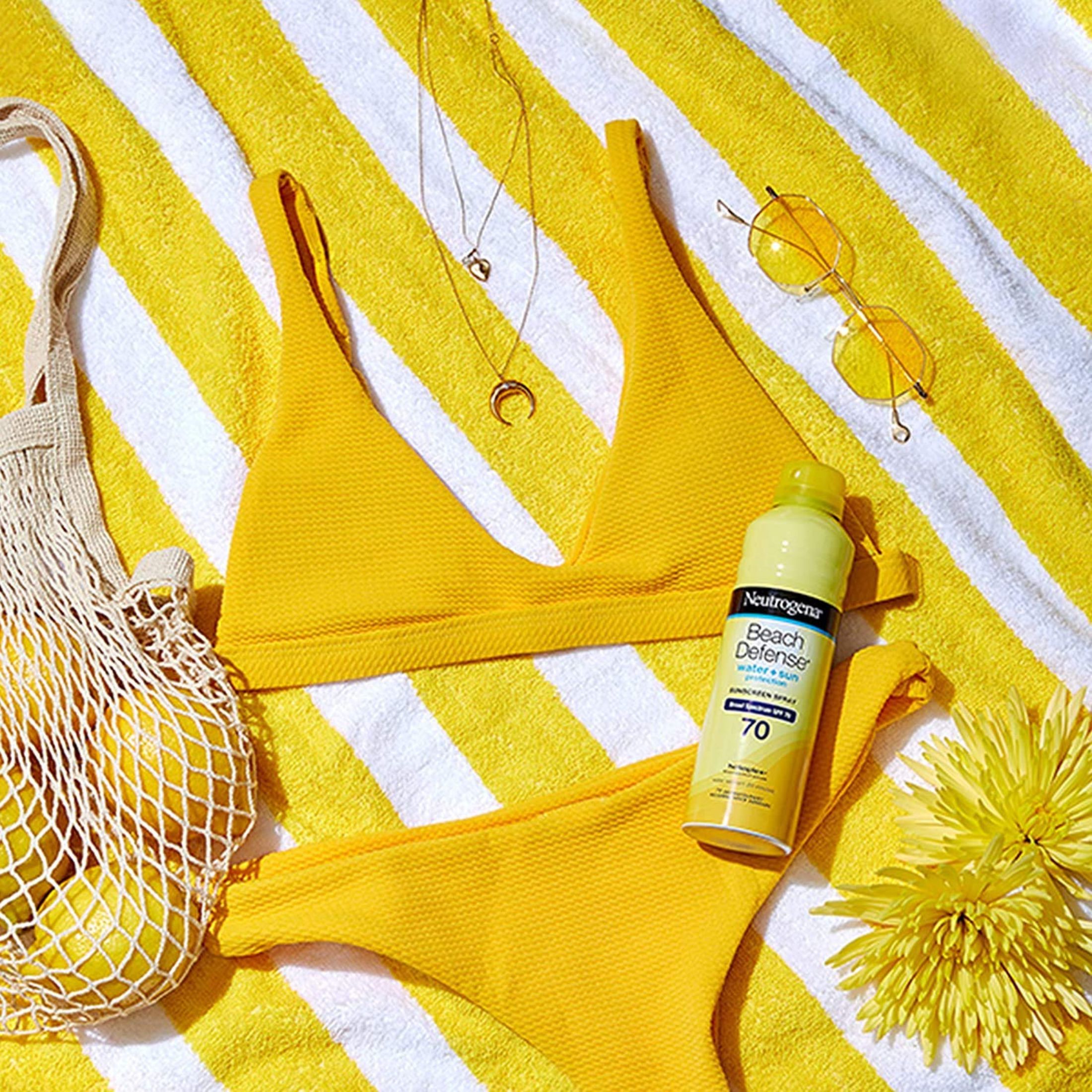Neutrogena Beach Defense Sunscreen Spray Water + Sun Protection Spf 70 - 6.5 Oz