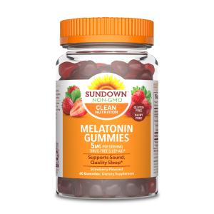 Sundown Naturals Melatonin 5 Mg Gummies, Strawberry Flavor